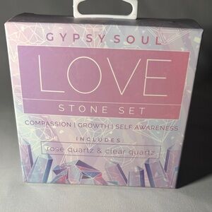 Love Stone Set - Rose Quartz and Clear Quartz